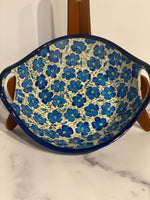 Load image into Gallery viewer, Double Handle 10” Bowl Blue Harmony
