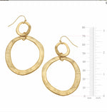 Load image into Gallery viewer, Double Circle Drop Earring
