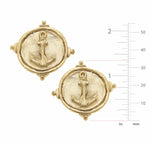 Load image into Gallery viewer, Gold Anchor Earrings

