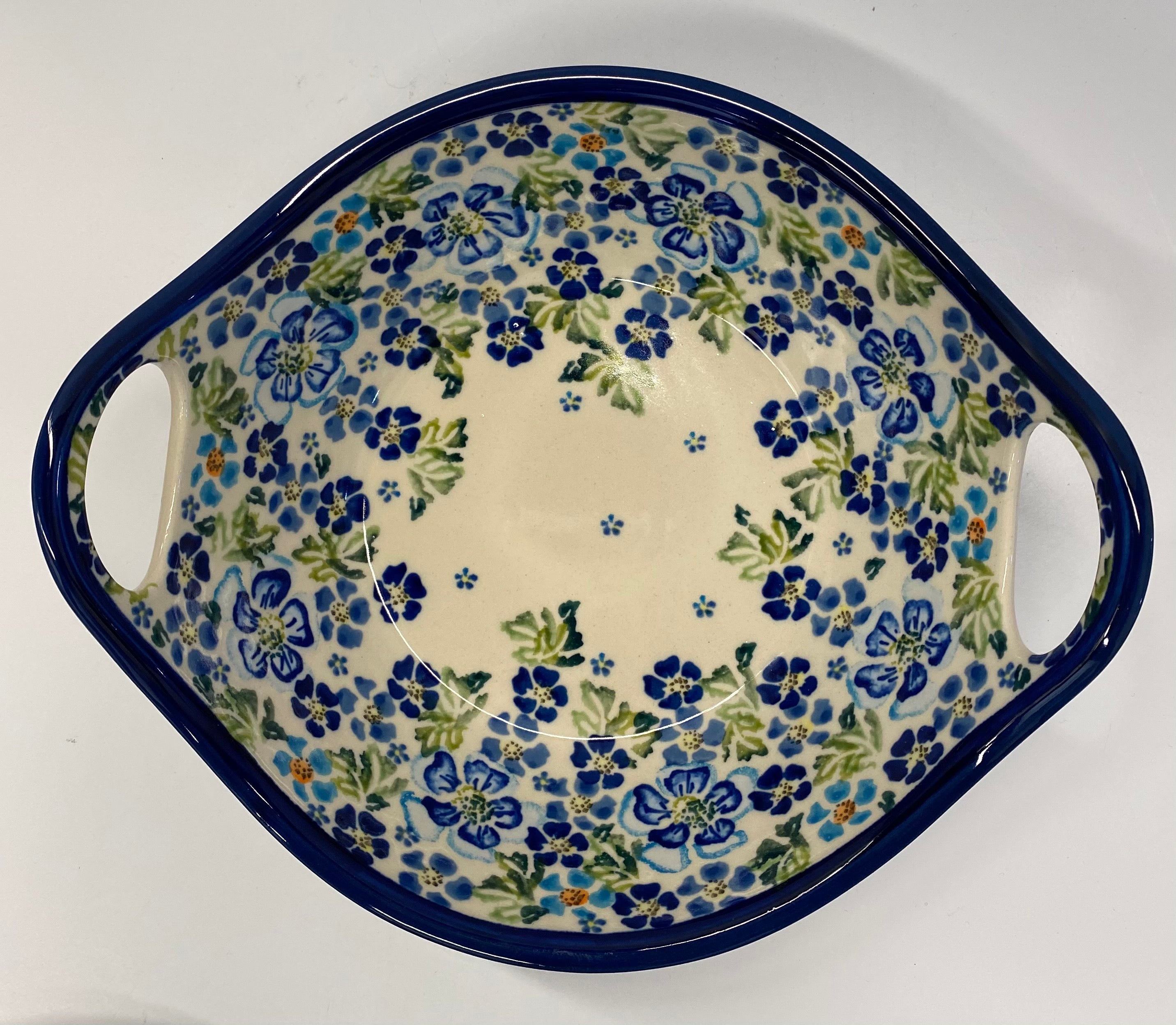 Serving Bowl with Handles Morning Glory